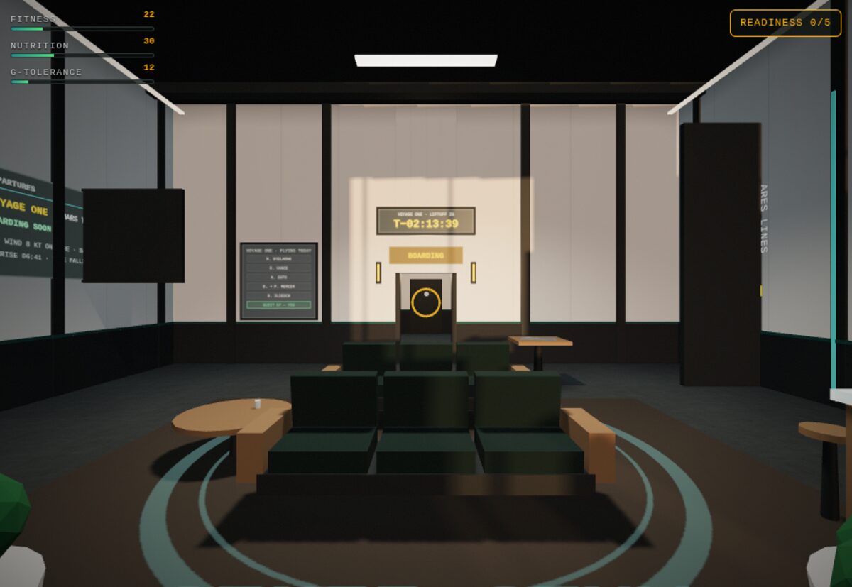 The Voyage One lounge
